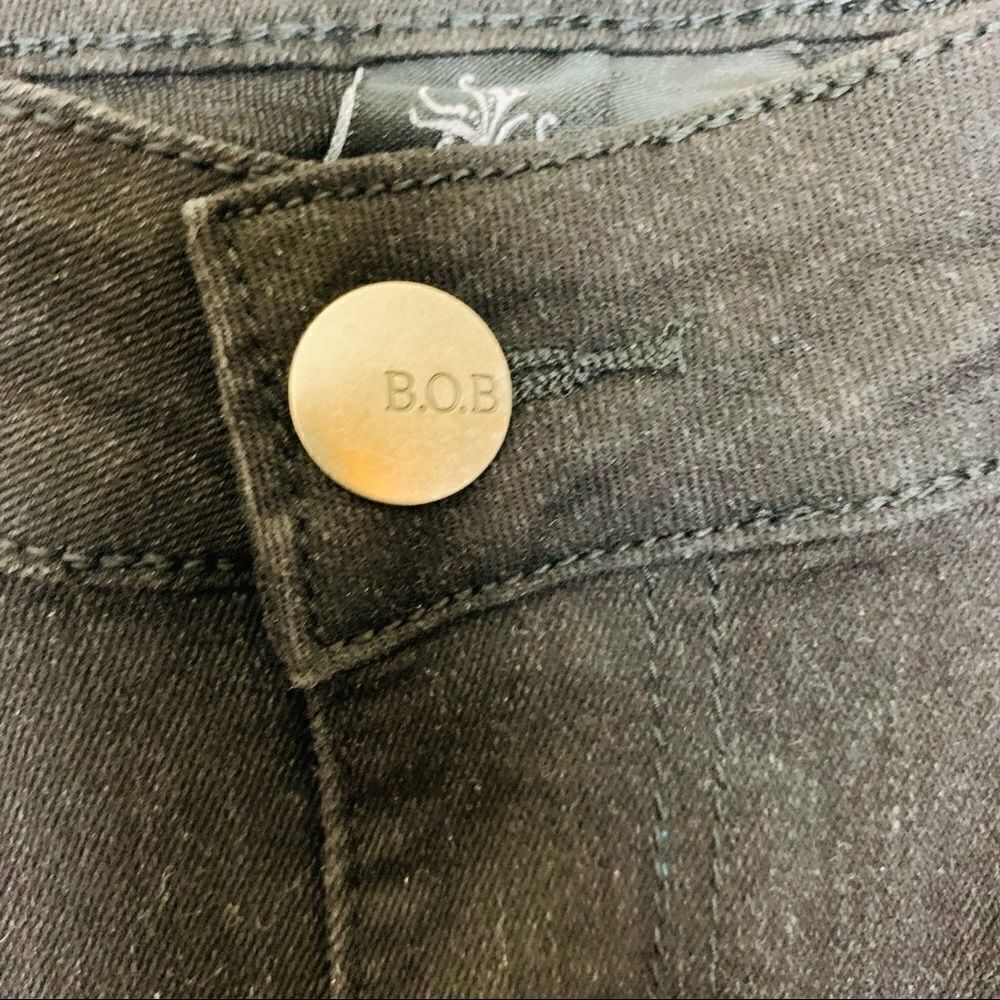 B.O.B Black Distressed Stretch Skinny Jean, 2X - Picture 3 of 8